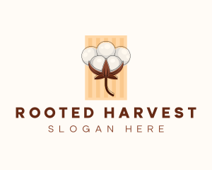 Cotton Flower Plant logo design