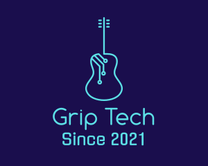 Guitar Circuit Tech logo design