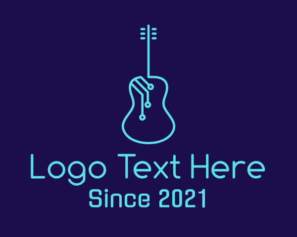 Electric Guitar logo example 2