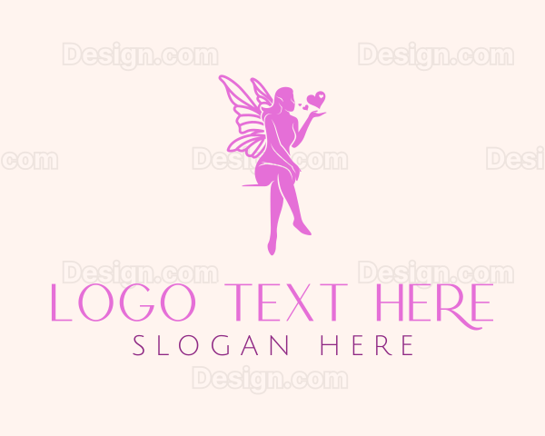 Pink Fairy Heart Logo