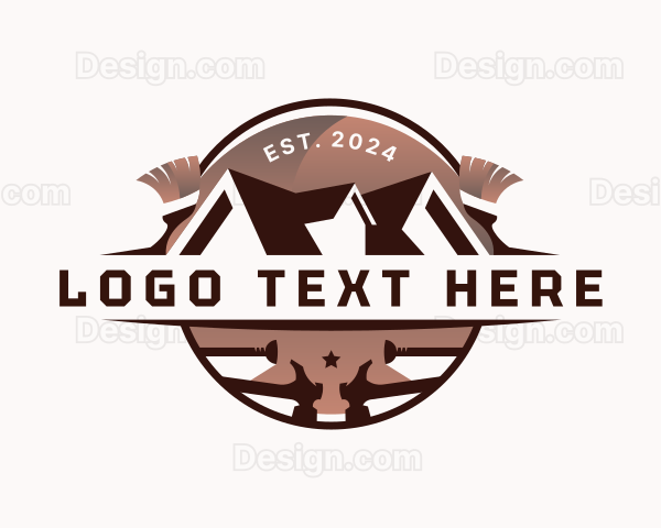 Roofing Renovation Tools Logo