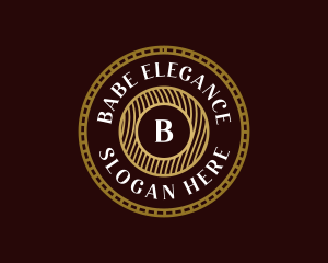 Elegant Hipster Medallion logo design