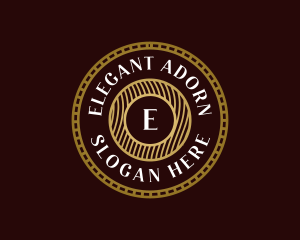 Elegant Hipster Medallion logo design