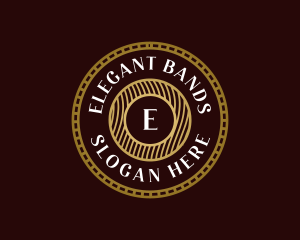 Elegant Hipster Medallion logo design