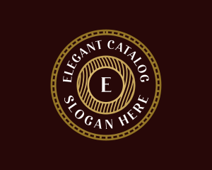 Elegant Hipster Medallion logo design