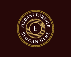 Elegant Hipster Medallion logo design