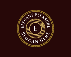 Elegant Hipster Medallion logo design