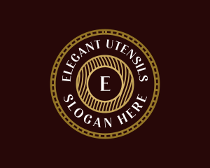 Elegant Hipster Medallion logo design