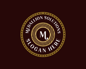 Elegant Hipster Medallion logo design