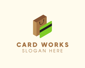 Credit Card & Shopping Bag logo design