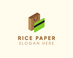 Credit Card & Shopping Bag logo design