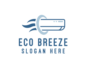 Aircon Cooling Breeze logo design