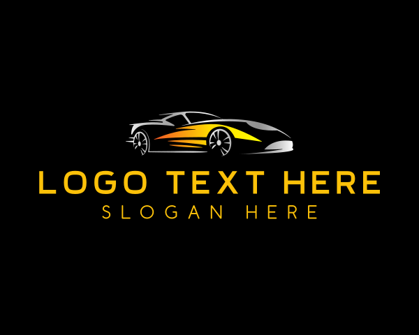 Racing Car Automobile logo