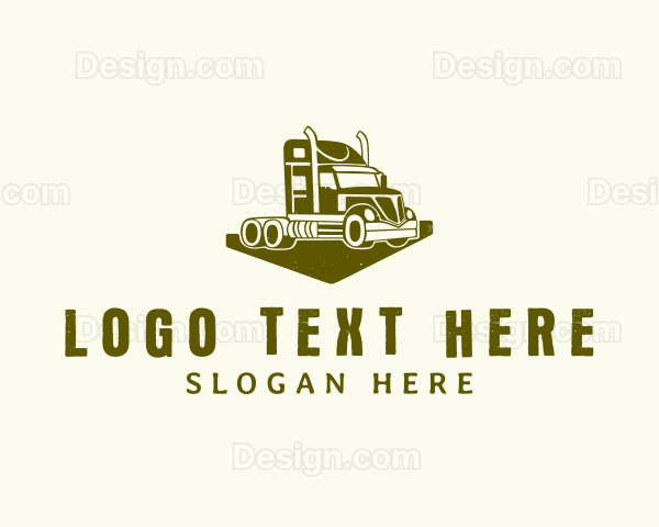 Trading Freight Truck Logo