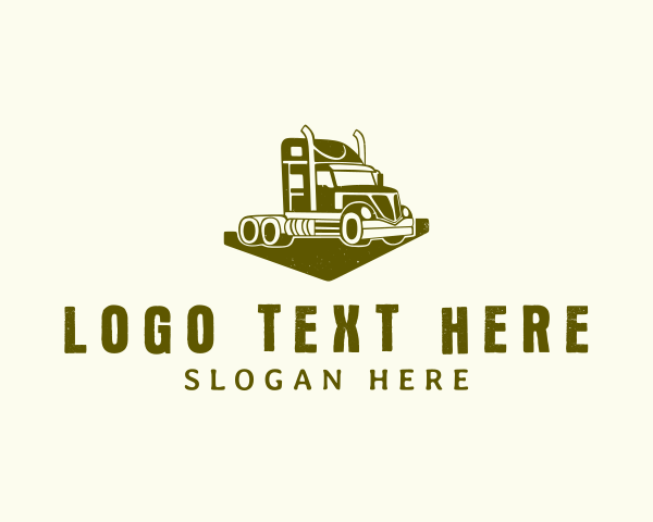 Logistics Freight Truck logo