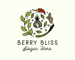 Natural Spice Ingredients logo design