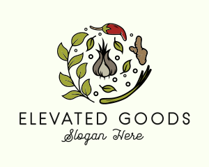 Natural Spice Ingredients logo design