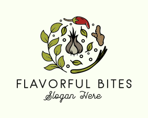 Natural Spice Ingredients logo design