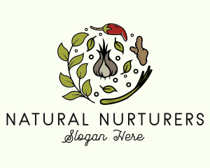 Natural Spice Ingredients logo design