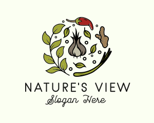 Natural Spice Ingredients logo design