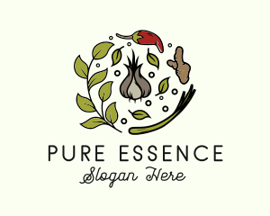 Natural Spice Ingredients logo design