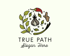 Natural Spice Ingredients logo design