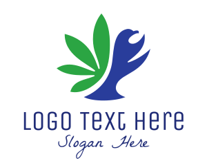 Dove Cannabis Leaf  logo