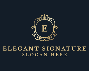 Expensive Luxury Ornament logo design