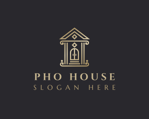 Pillar House Realty logo design