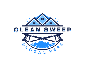 Home Power Washing Cleaning logo design