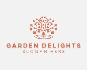 Botanical Maple Tree logo design