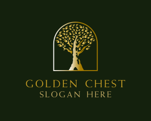 Old Golden Tree  logo design