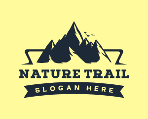 Scenery Mountain Nature logo design