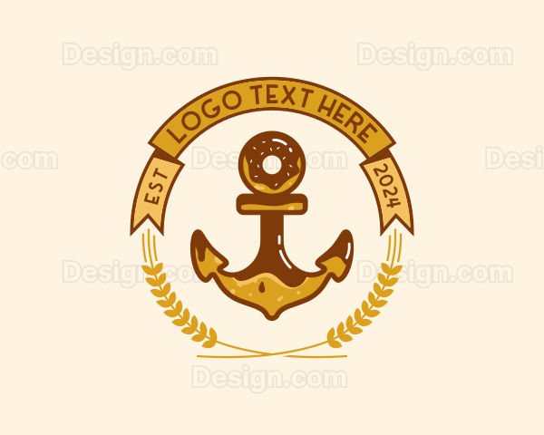 Wheat Donut Anchor Logo