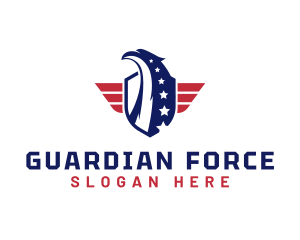 Veteran American Eagle  logo design