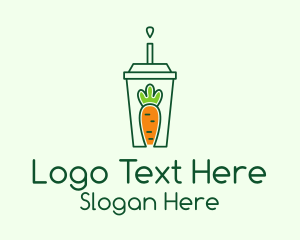 Healthy Carrot Drink Logo