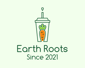 Healthy Carrot Drink logo design