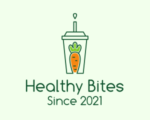 Healthy Carrot Drink logo design