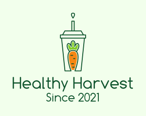 Healthy Carrot Drink logo design