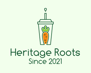 Healthy Carrot Drink logo design