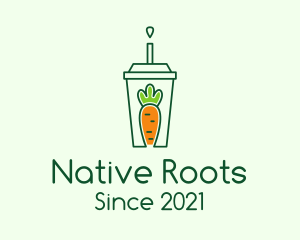 Healthy Carrot Drink logo design