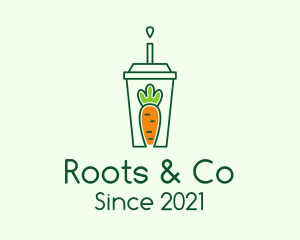 Healthy Carrot Drink logo design