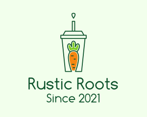 Healthy Carrot Drink logo design