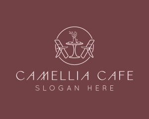 Romantic Cafe Line logo design