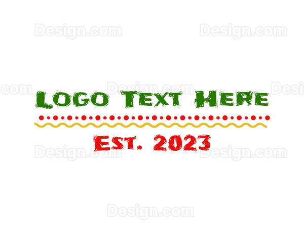 Festive Mexican Wordmark Logo
