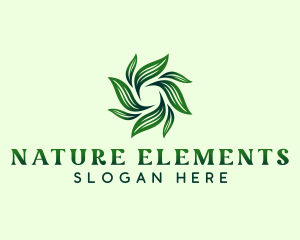 Nature Garden Leaves logo design