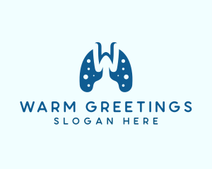 Lung Disease Letter W logo design