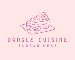 Sweet Sliced Cake  logo design