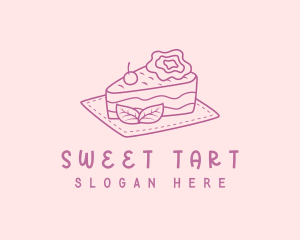 Sweet Sliced Cake  logo design