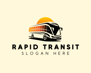 Travel Tour Bus logo design